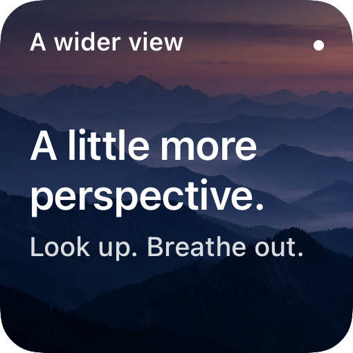 Alpine template: A little more perspective, over misty blue mountain ridges