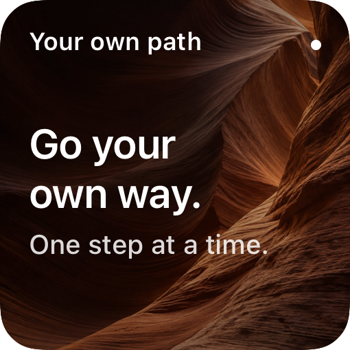 Mesa: Go your own way, over sculpted terracotta canyon walls